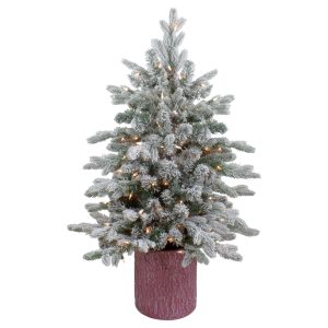 Discount Flocked Christmas Trees